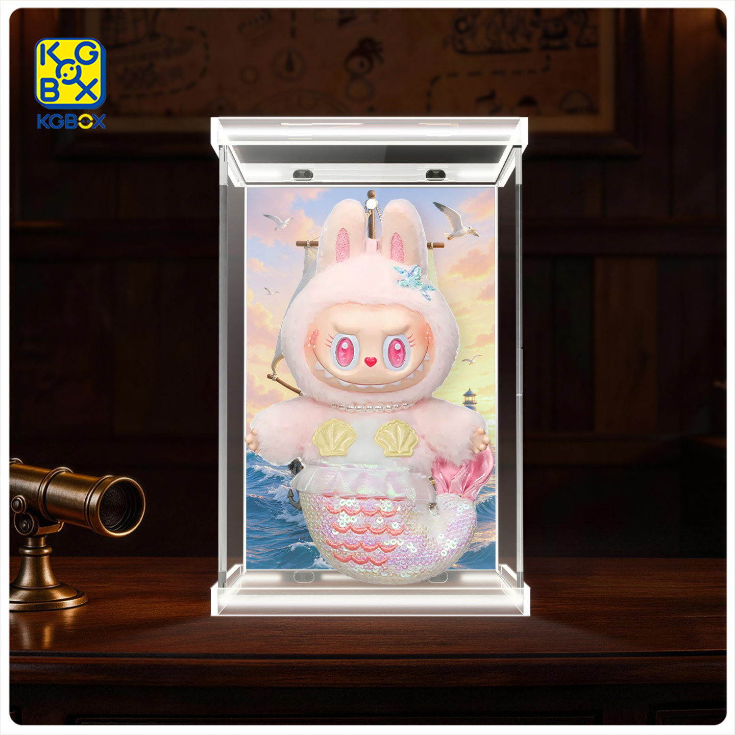 KGBOX泡泡玛特LABUBU单宠展示盒