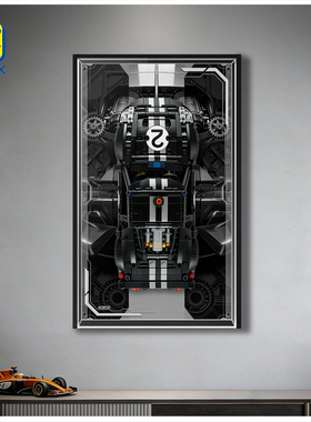 KGBOX适用于42223 1966福特 GT40 MKII赛车挂墙挂板展示盒