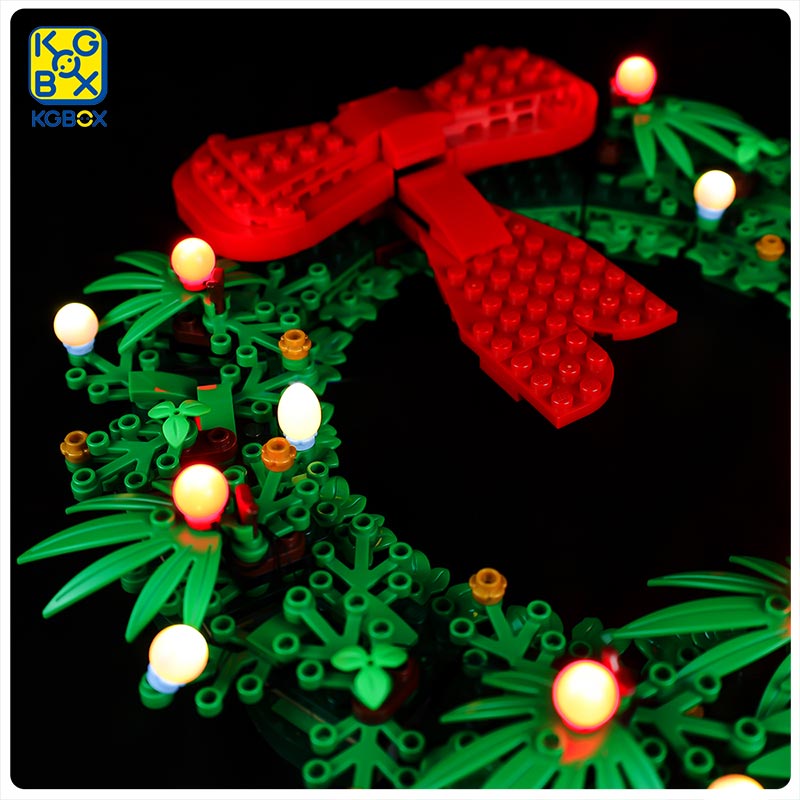 40426圣诞花环灯饰DIY