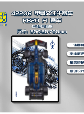 KGBOX用于42206红牛车队RB20 F1赛车亚克力展示盒挂墙背板