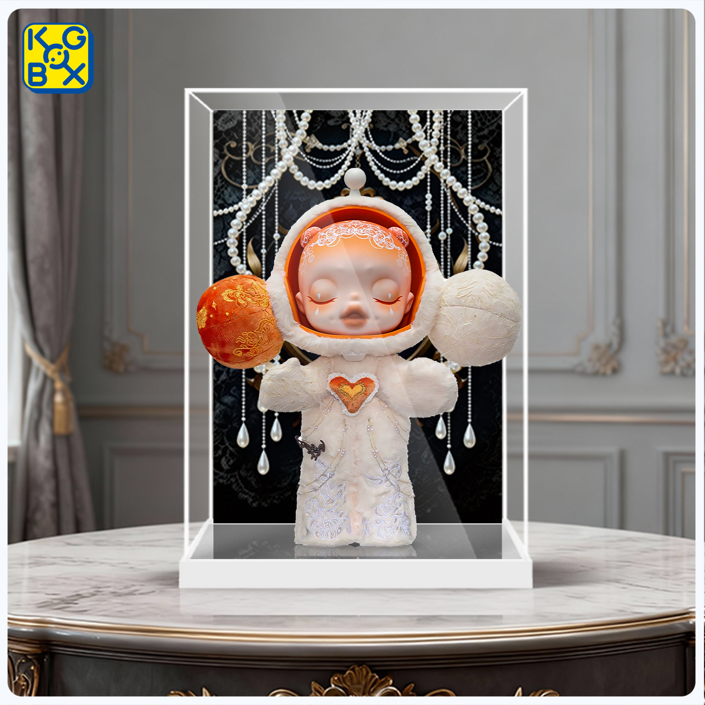 SKULLPANDA400%白月亚克力展示盒