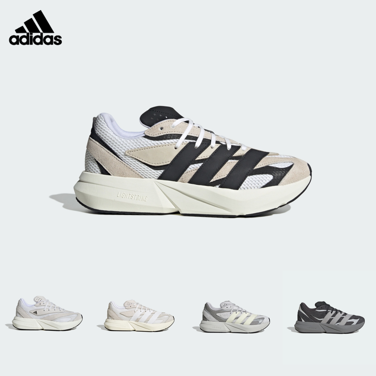 阿迪达斯男鞋轻便透气运动跑步鞋