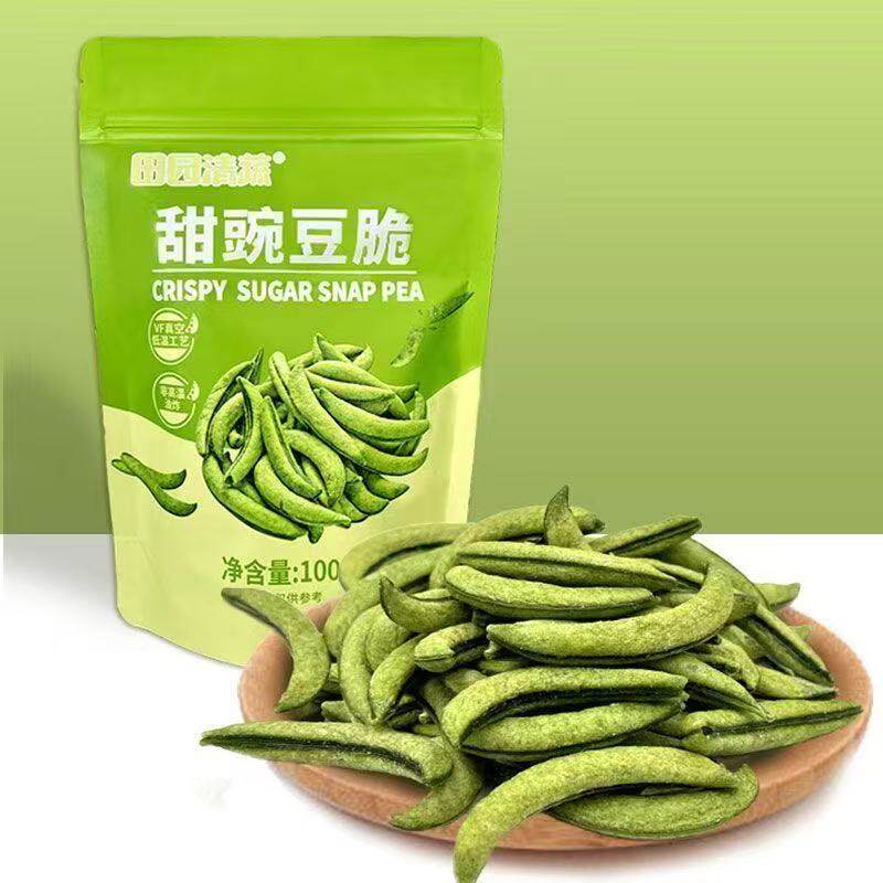 田园清蔬甜豌豆脆不咸酥脆非膨化低温脱水莱阳恒润健康休闲零食