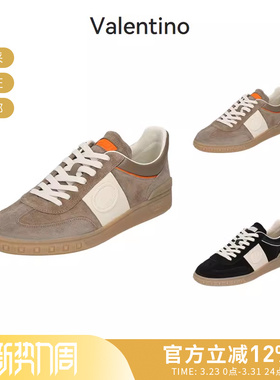 VALENTINO华伦天奴男士系带运动休闲鞋板鞋德训鞋 2S0H77 LAL