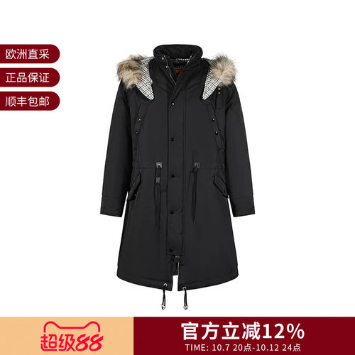 高田贤三KENZO中长款棉服大衣