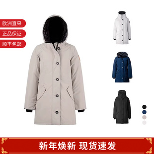 甄品精选 大衣鸭绒连帽羽绒服 CANADA 女士中长款 2580W GOOSE
