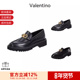 女士复古饰扣厚底乐福鞋 皮鞋 单鞋 VALENTINO 2S0EU0 BEK