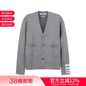 Browne Thom 男士 四条纹针织羊毛开衫 Y1002 MKC378A 甄品精选