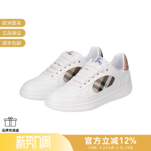 运动休闲鞋 BURBERRY博柏利女士系带厚底板鞋 8108654 甄品精选