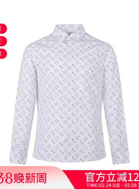 AX阿玛尼 男士SMILEYWORLD衬衫笑脸徽标图案 6LZC46 ZNRYZ