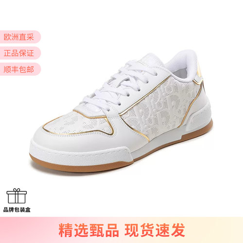 迪奥女士系带运动鞋板鞋小白鞋