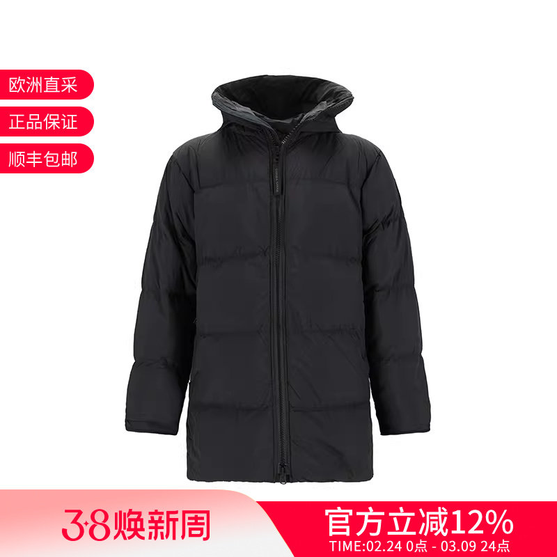 CANADA GOOSE 男士中长款黑标鸭绒羽绒服夹克外套 2801MB