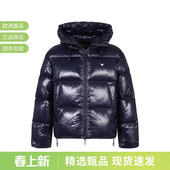 6R1B97 鸭绒连帽面包羽绒服上衣外套 1NKZZ 男士 EA阿玛尼