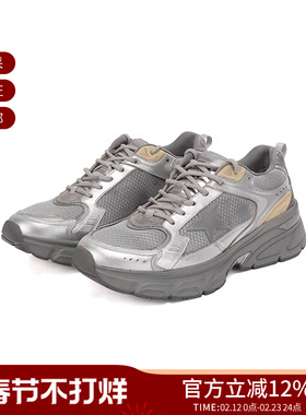 GOLDEN GOOSE男士网眼厚底做旧脏脏鞋系带运动鞋GMF00724 F006475