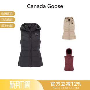 鸭绒羽绒连帽拉链马甲背心 CANADA 版 女士修身 2333WB GOOSE