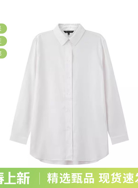 【甄品精选】AX阿玛尼 女士亚麻休闲长袖衬衫 3DYC08 YN3RZ