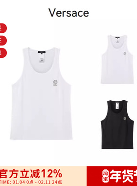 VERSACE范思哲 男士无袖圆领汗衫背心T恤 AUU01012 1A10011