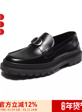 Dior迪奥 男士牛CD Icon装饰扣厚底单鞋皮鞋乐福鞋 3LO117ZJQ