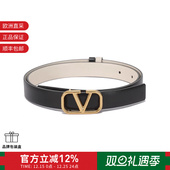 VALENTINO 2T0S12ZFR 女士不可裁剪复古双面窄版 皮带腰带2cm