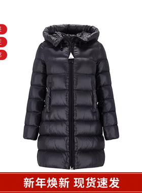 Moncler蒙口女士中长款鹅绒连帽羽绒夹克外套1C00012 597YG