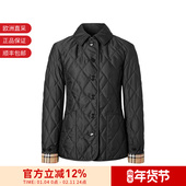 BURBERRY博柏利 8049866 菱形绗缝棉服夹克外套 女士修身 版