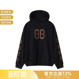 卫衣742603 宽松连帽长袖 TOVN7 男女同款 Balenciaga巴黎世家