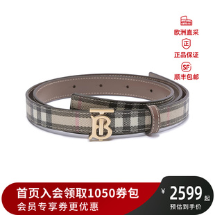 BURBERRY 8052485180524841 女士不可裁剪双面腰带2cm格纹 情人节