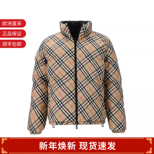 连帽羽绒服81101891 鹅绒隐藏式 BURBERRY博柏利男士 双面两穿短款