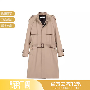 630890 风衣大衣外套 YSL圣罗兰女士中长款 Y039W 甄品精选