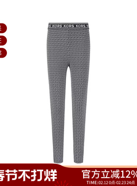 MICHAEL KORS 女士修身运动紧身裤打底裤老花 MR330G963Y