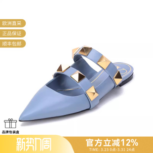 WW2S0BK8 凉鞋 KET 女士超大铆钉穆勒鞋 VALENTINO华伦天奴