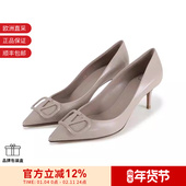 甄品精选 VALENTINO女士尖头细跟浅口高跟鞋 皮鞋 4W2S0EN0 MZF