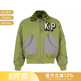 5BL134 KENZO高田贤三 豹纹花纹领口飞行员夹克 贴片短款 9OC 男士