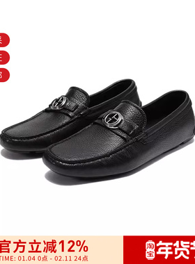【甄品精选】GA阿玛尼男士鹿平底鞋单鞋皮鞋乐福鞋X2B123 XF224