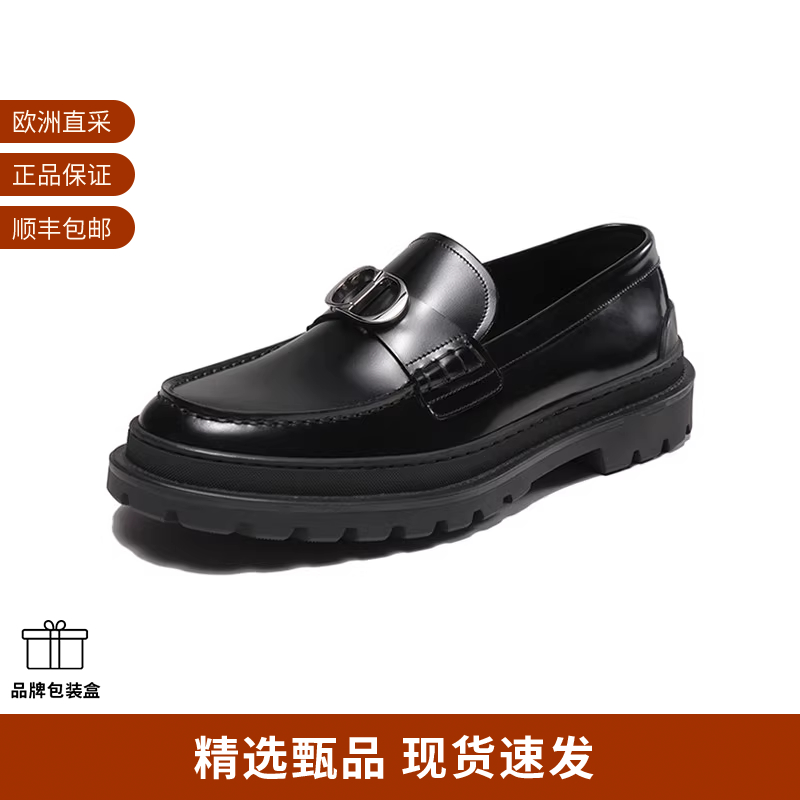 DIOR厚底单鞋皮鞋乐福鞋