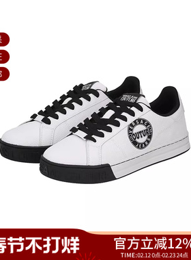 VJC范思哲 男士系带运动休闲鞋板鞋小白鞋YA3SK1 ZPB
