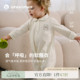 whitewheat儿童26春季 新生儿衣服男女宝宝口袋纯棉爬服连体衣 新款