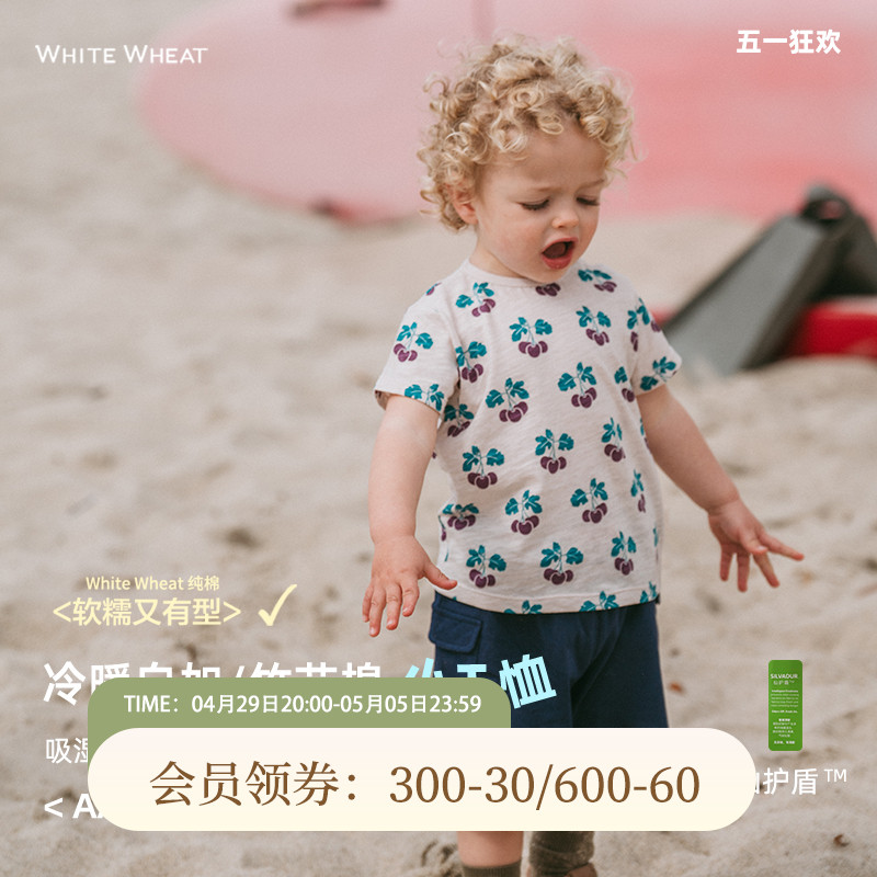 whitewheat休闲短袖T恤