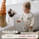 whitewheat儿童2025冬季 连体衣男女童莫代尔居家爬服哈衣加厚 新款