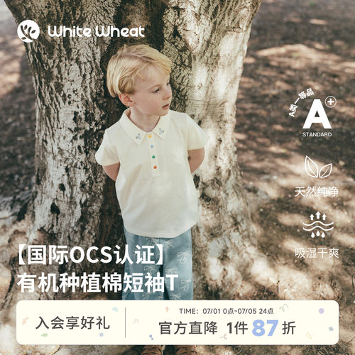 whitewheat彩色斑马刺绣短袖衬衫