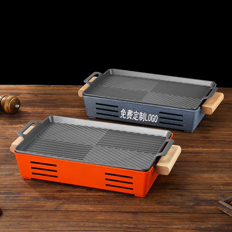 商用铝合金长方形烧烤盘加热保温炉不粘羊排盘餐厅热串酒精蜡烛炉,厨房/烹饪用具,烧烤炉,淘宝优惠券,粉丝福利购,淘宝优惠卷