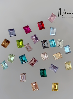 Namie严选K9仿华高品小冰糖钻长方直角尖底钻6*8美甲钻NA266