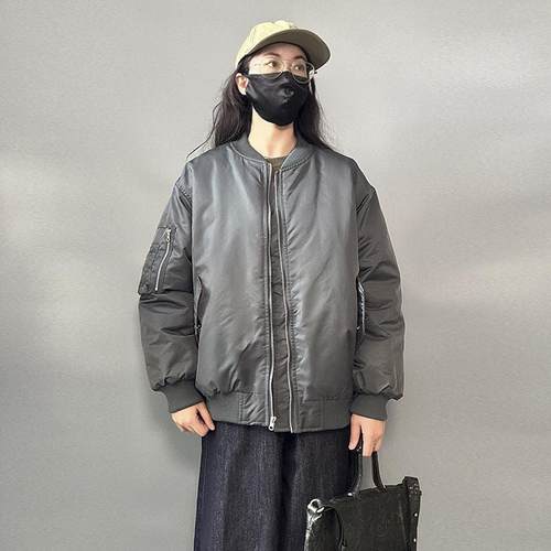 简约百搭飞行员夹克外套男女同款
