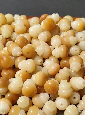 天然菩提雕刻炭烤葫芦DIY手串高抛菩提子配件佛珠文玩串珠批发