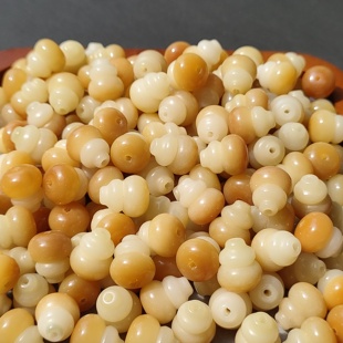 天然菩提雕刻炭烤葫芦DIY手串高抛菩提子配件佛珠文玩串珠批发