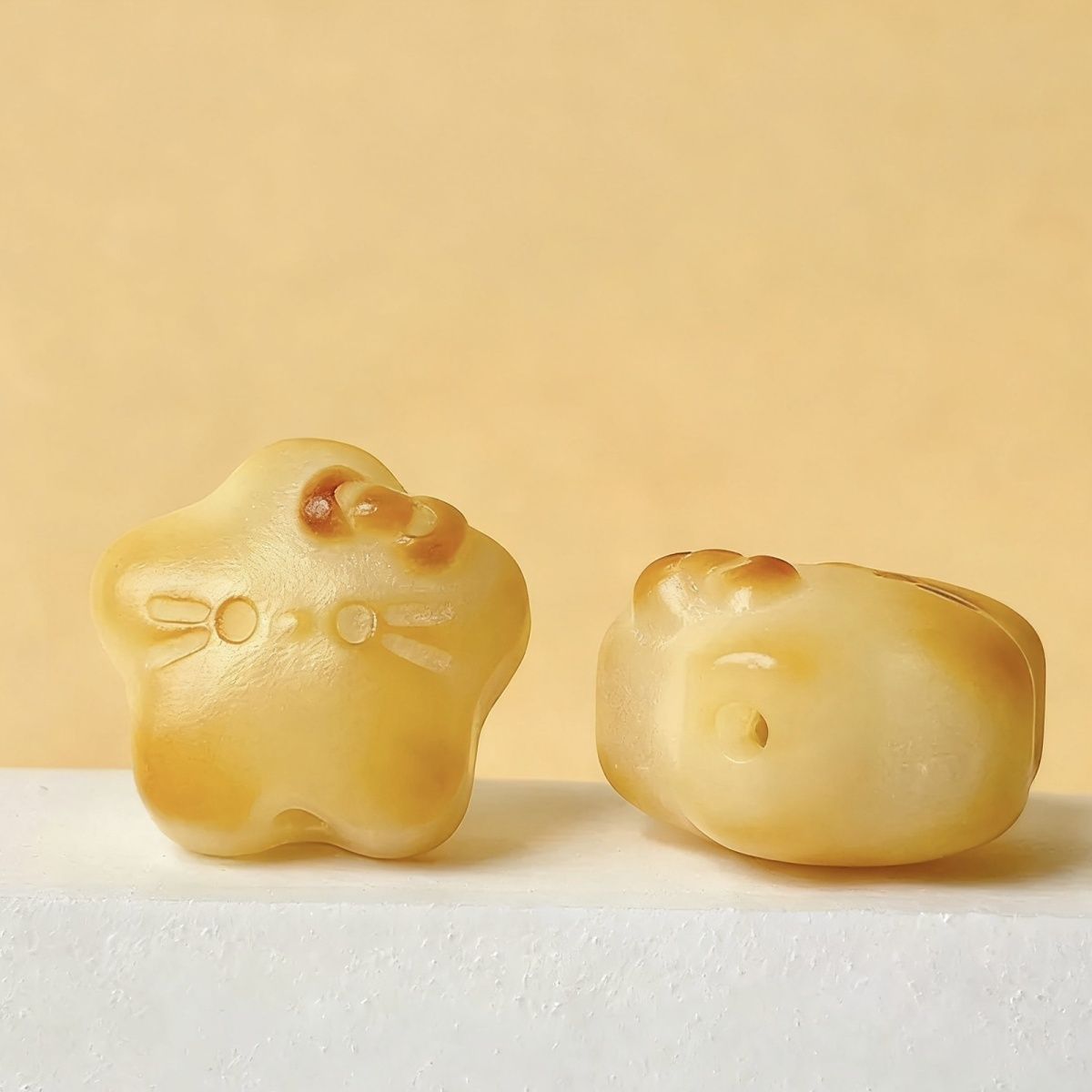 雕刻菩提根星星猫散珠DIY饰品配件做手工材料文玩手串手链散籽