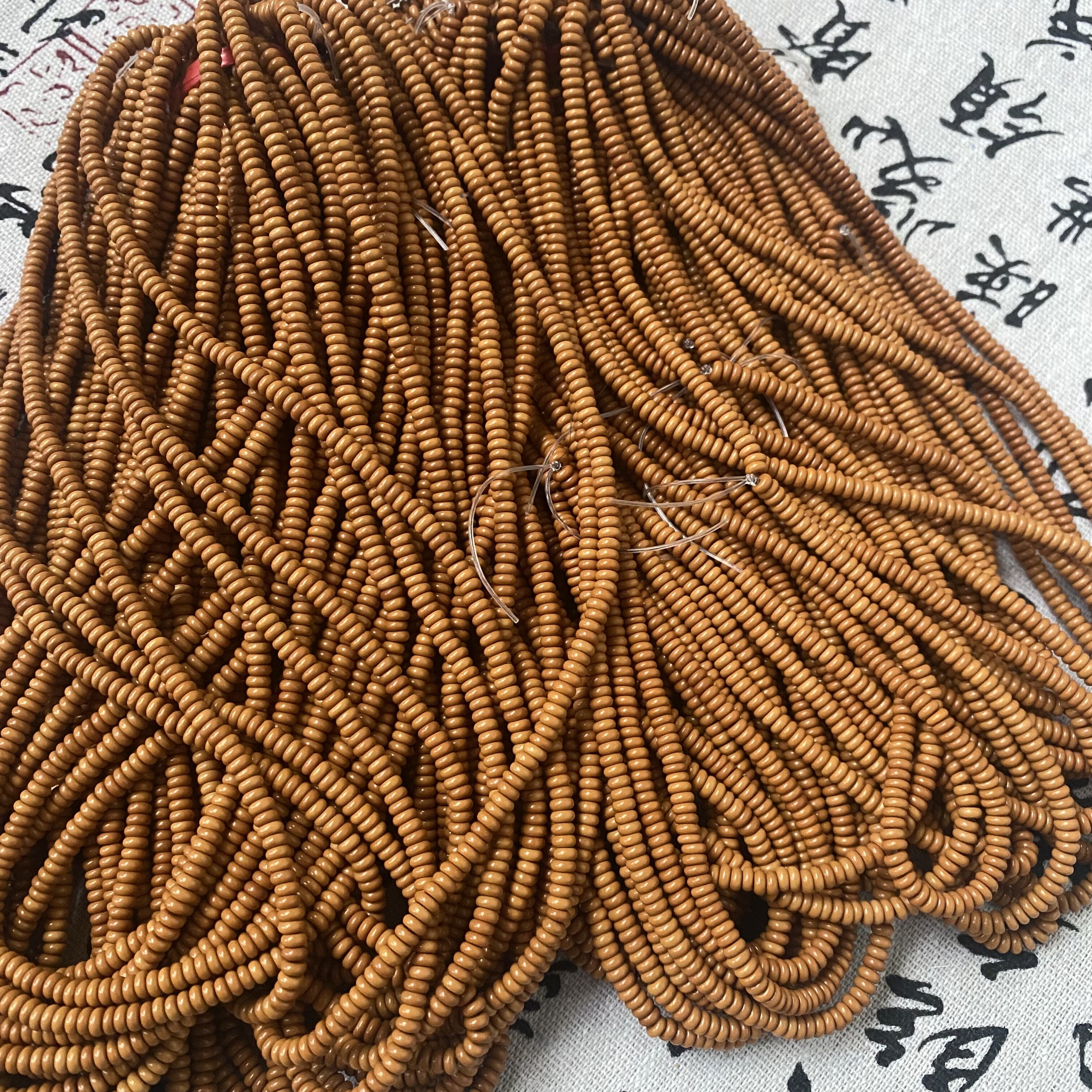 橄榄核4mm超小隔片DIY手串配饰
