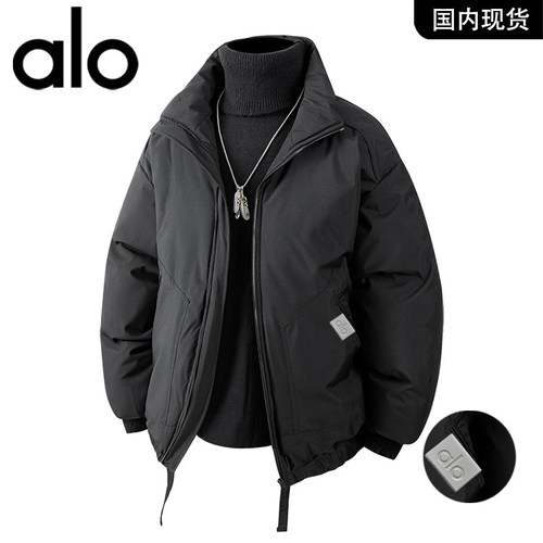 【官方奥特莱斯品牌折扣冬季弯刀袖立领棉服保暖休闲男士棉衣外套