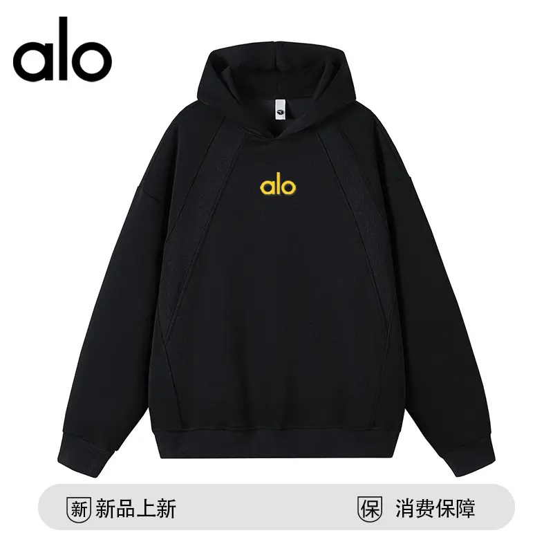 官方奥特莱斯】品牌折扣 百搭连帽卫衣复古港风纯色棉上衣男女款