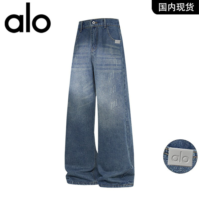 官方奥特莱斯品牌折扣2026年春季美式复古水洗宽松男士牛仔裤